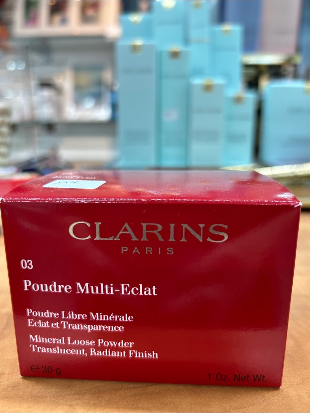 Clarins Mineral Loose Powder Poudre Multi-Eclat in Red Box